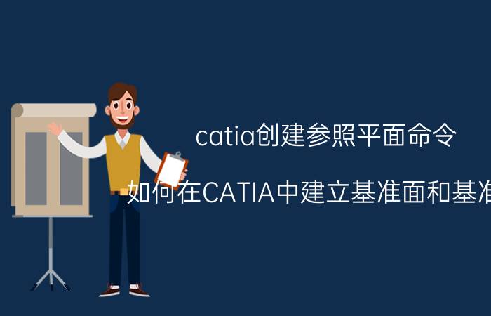 catia创建参照平面命令 如何在CATIA中建立基准面和基准轴？